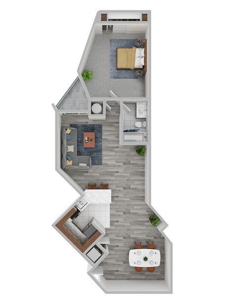 VISTA 12 1 Bed 1 Bath 784 Sq. Ft. at Vista Condominiums, Kansas 66103